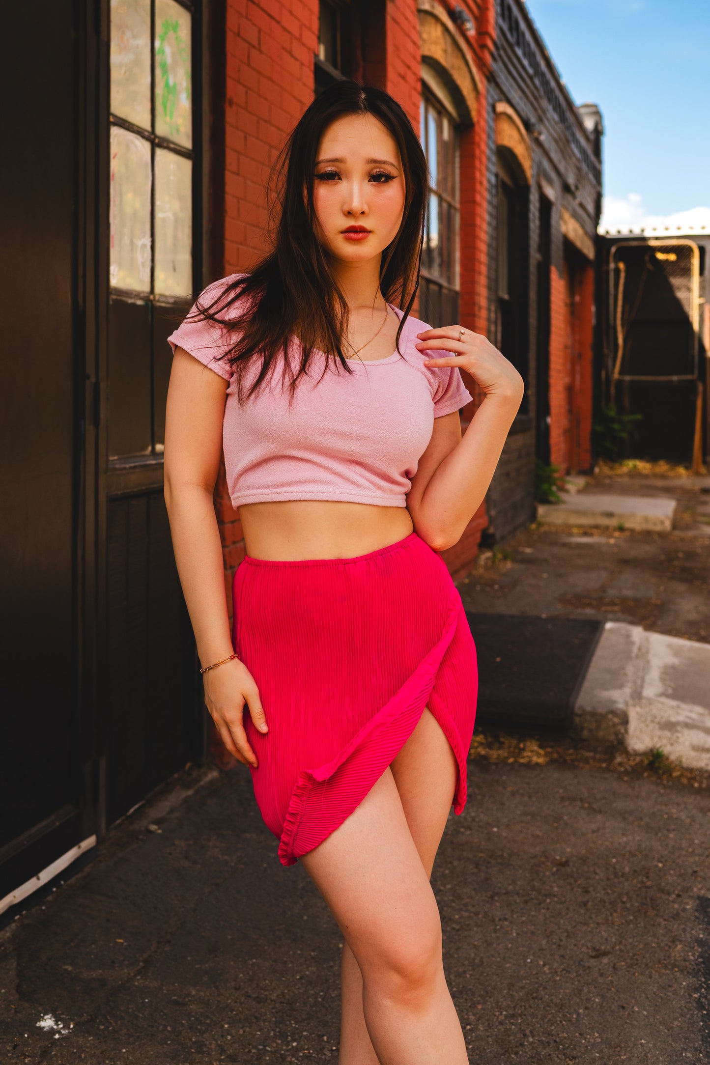 Pink Towel Baby Tee