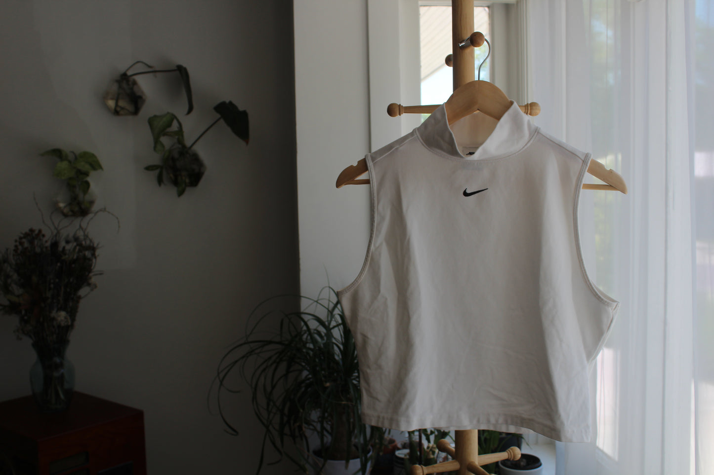 Nike White Turtleneck Tank