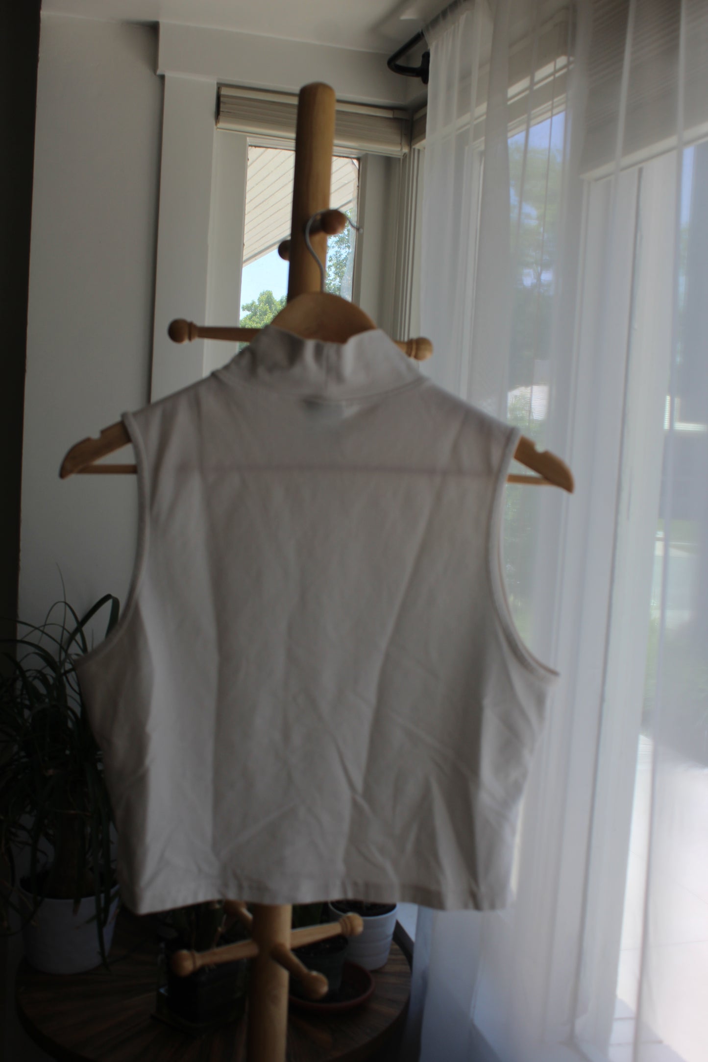 Nike White Turtleneck Tank