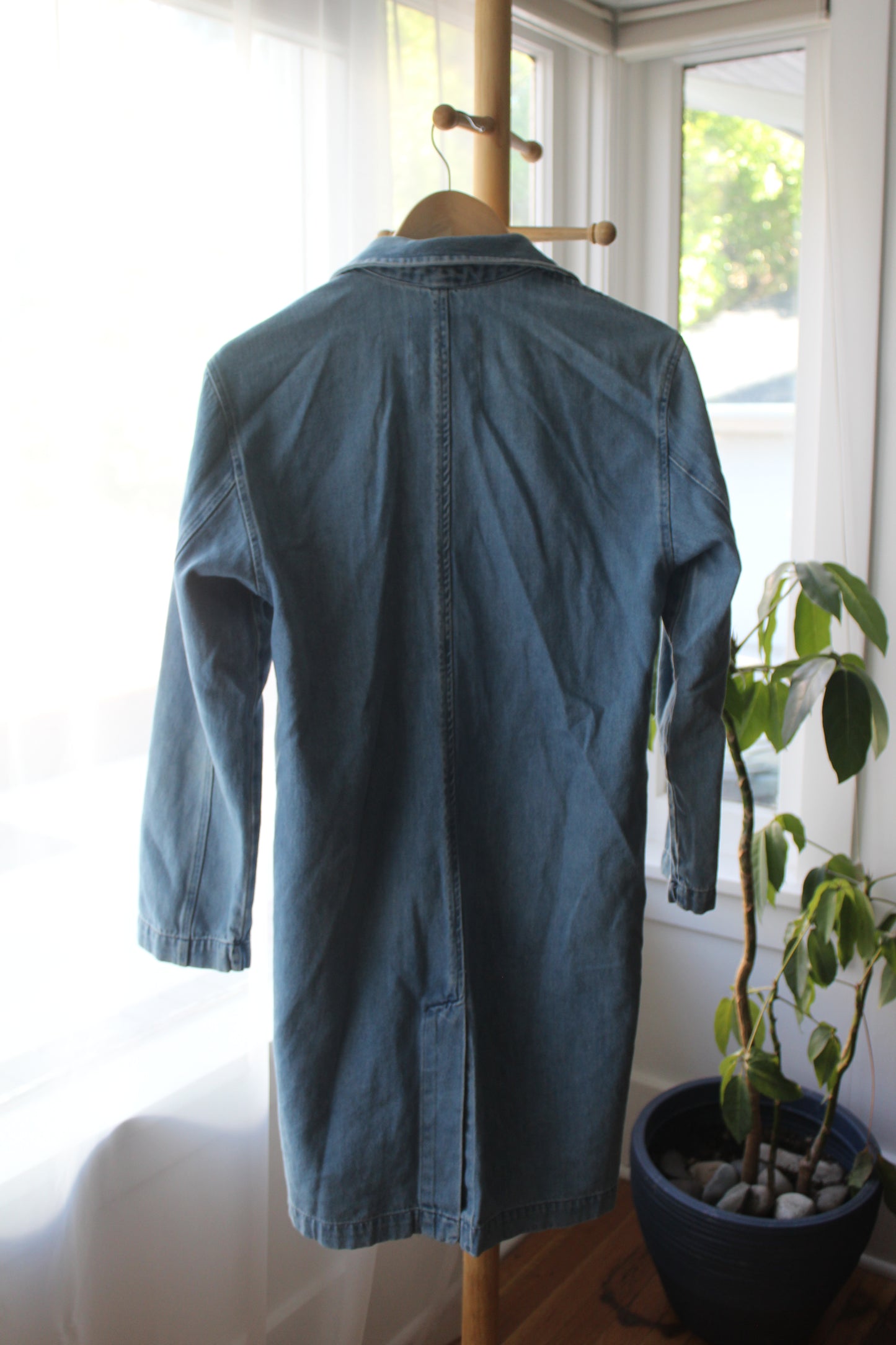 Zara Denim Overcoat