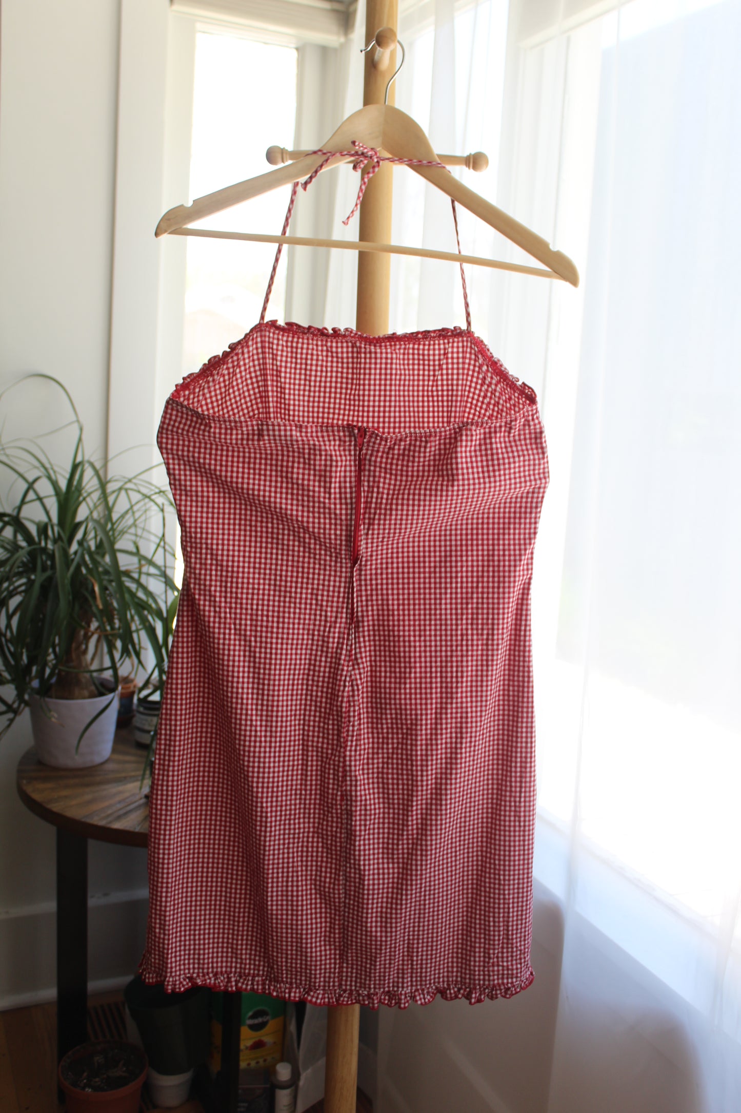 Red Gingham Picnic Sundress
