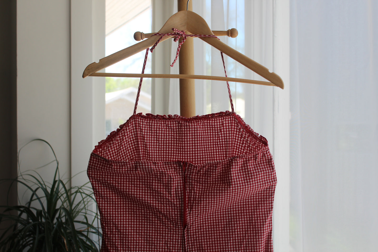 Red Gingham Picnic Sundress