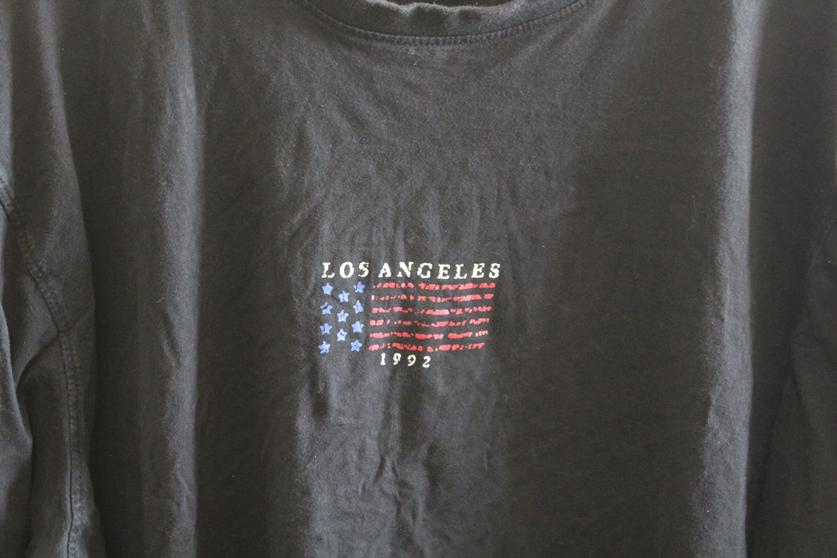 Vintage Black Long sleeve LA Shirt