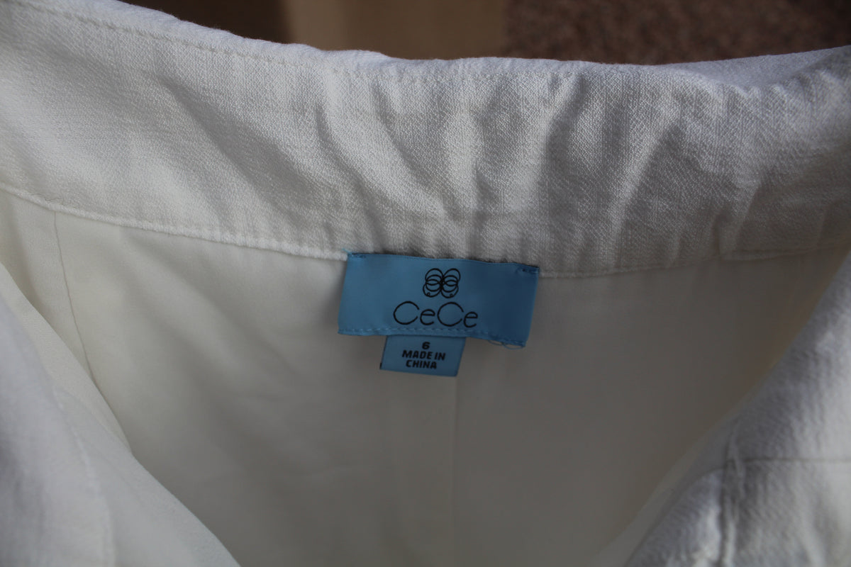 White Linen Shorts