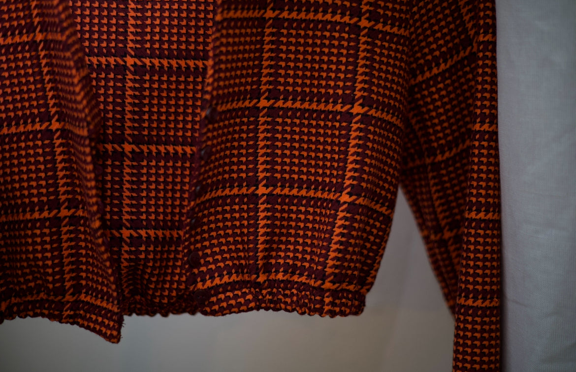 Orange/Maroon Print Jacket