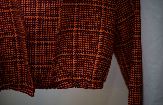 Orange/Maroon Print Jacket