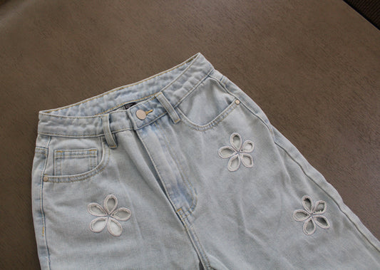 Cider Jeans w/ Flower Cut-out