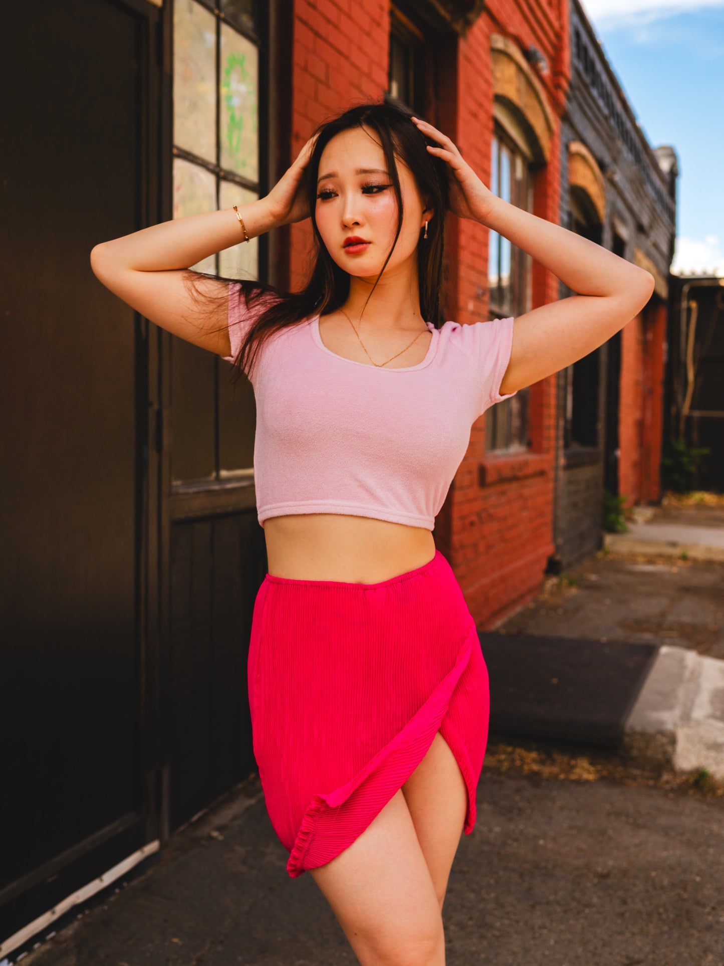 Pink Towel Baby Tee