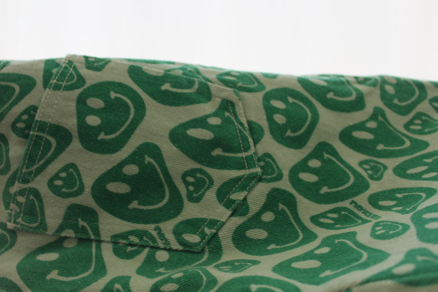 Green Smiley Face Pants