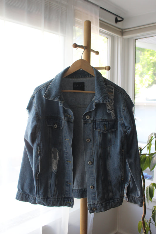 Distressed Jean Jacket