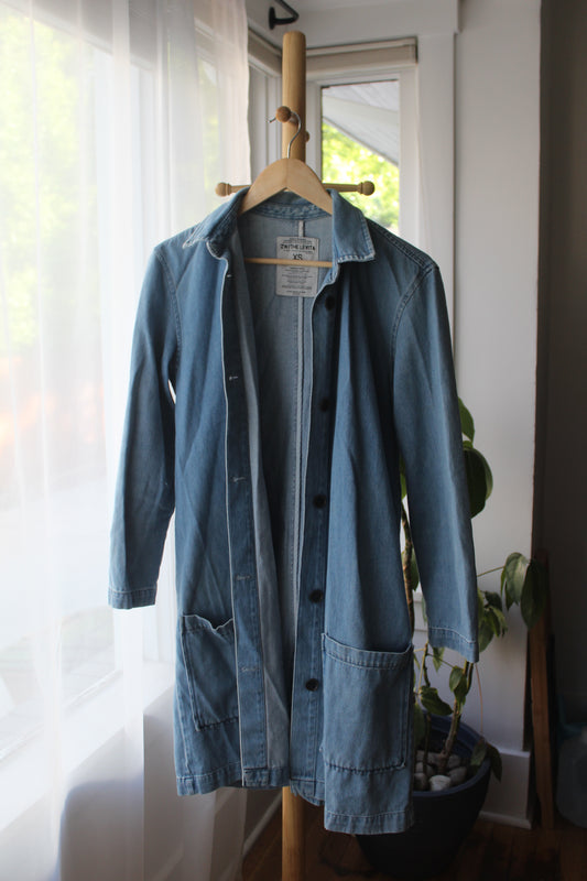 Zara Denim Overcoat