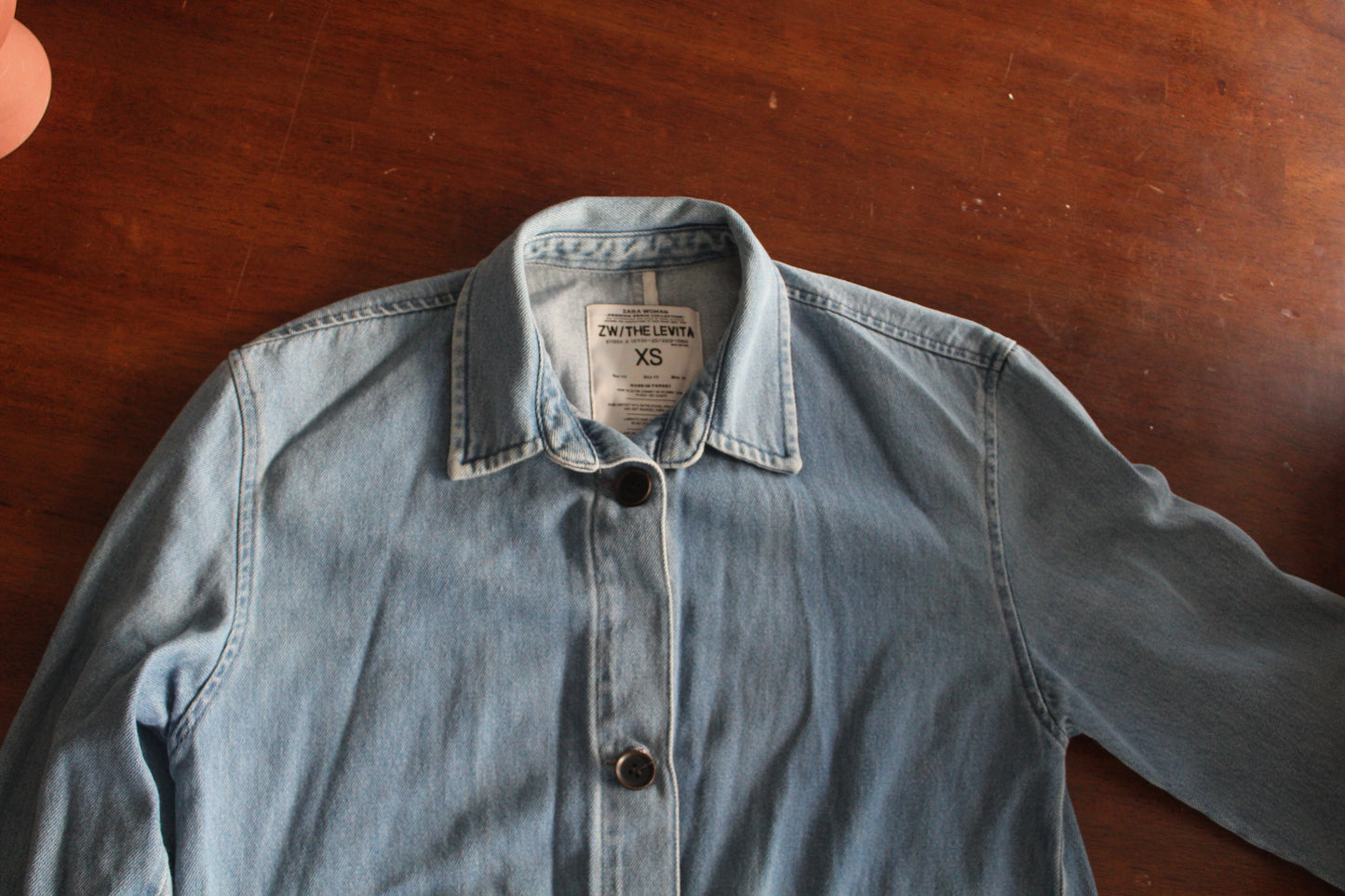 Zara Denim Overcoat