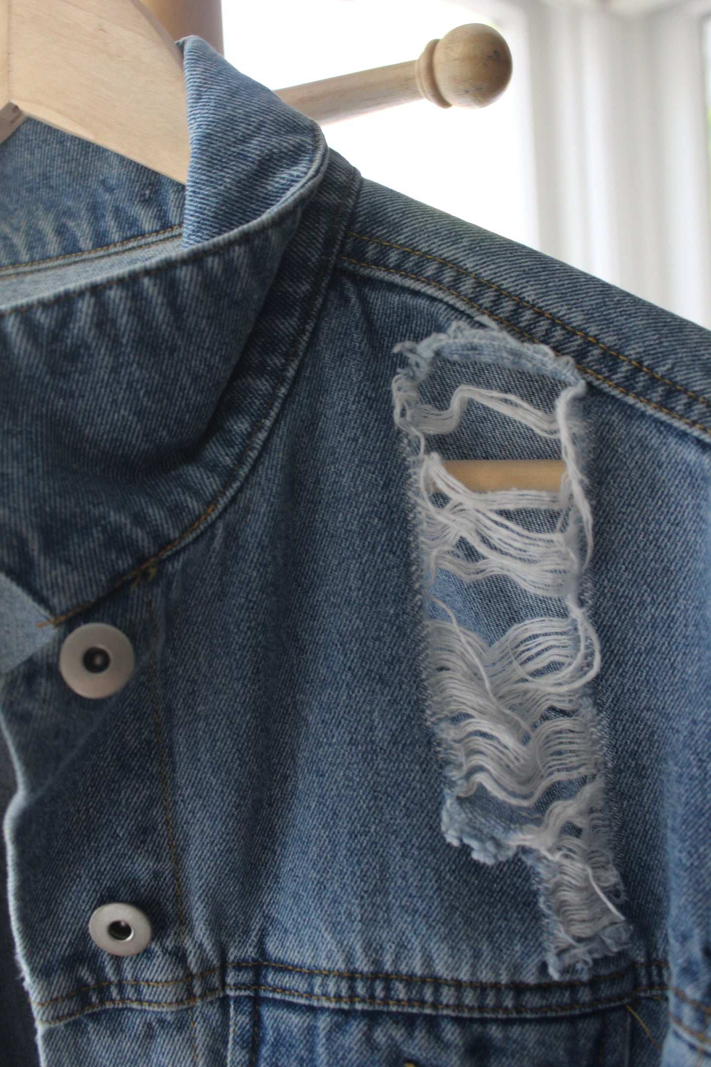 Distressed Jean Jacket
