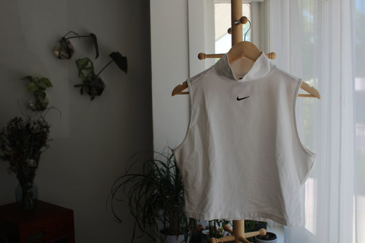 Nike White Turtleneck Tank