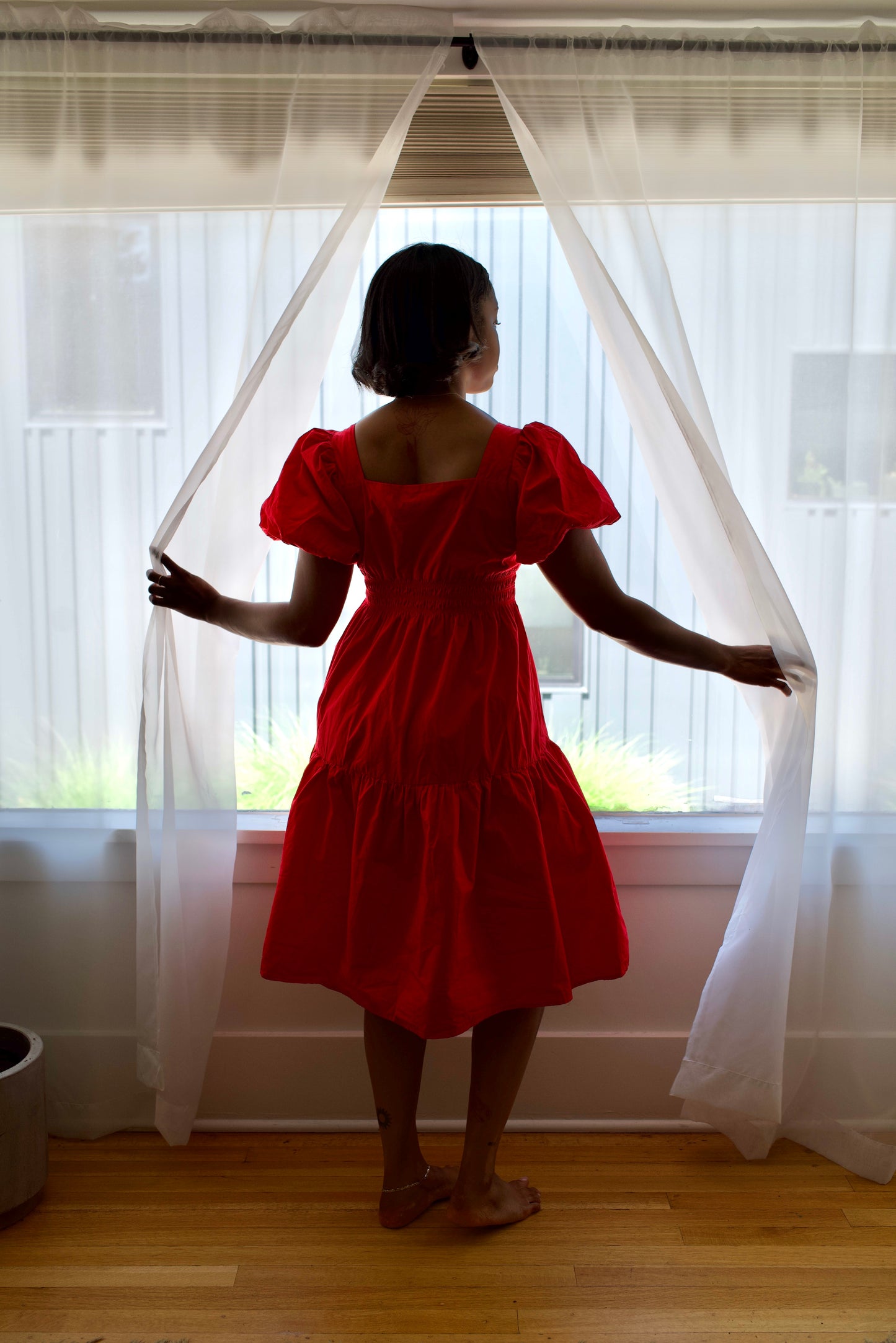 Red Puffy Dress