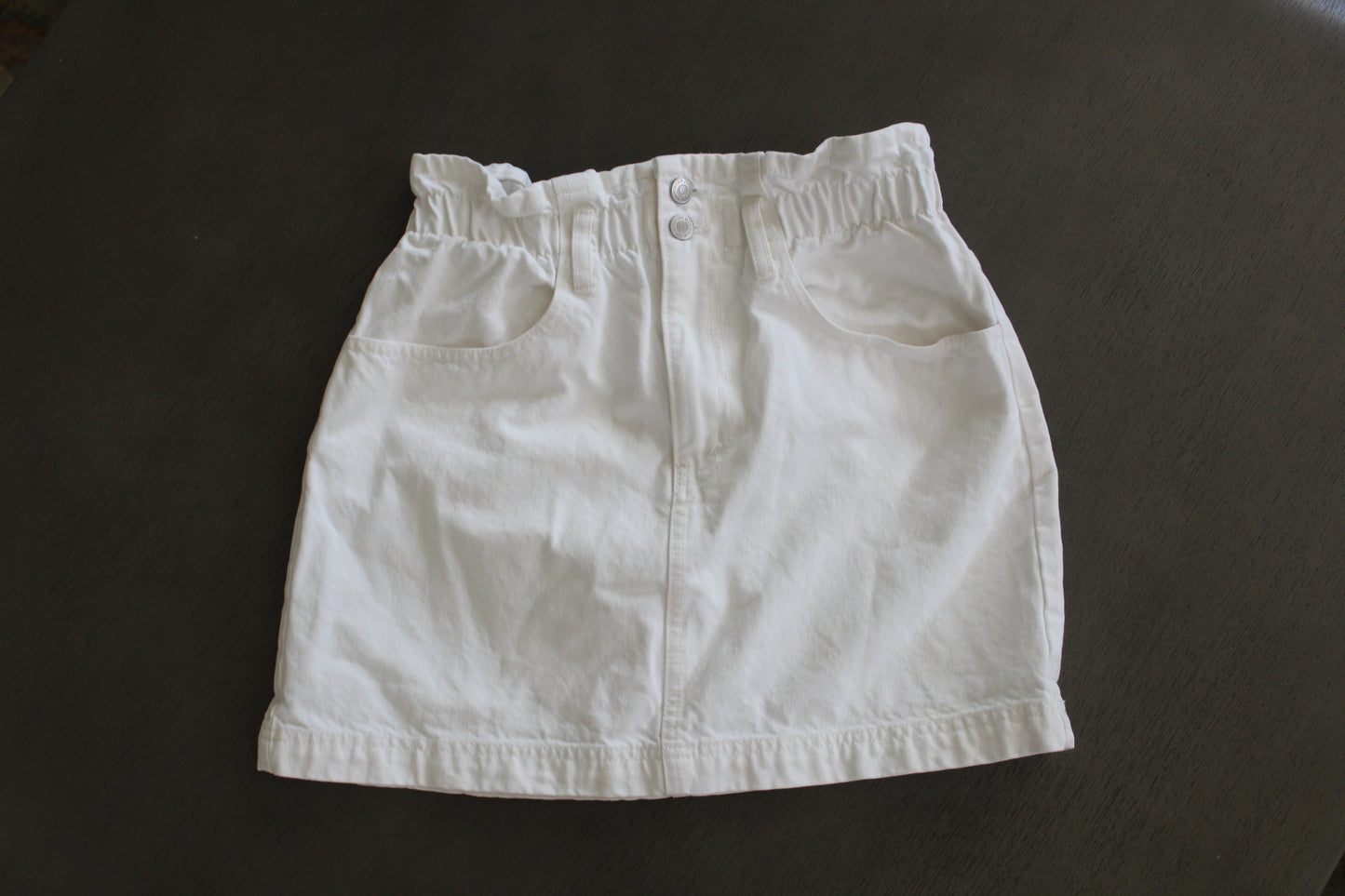 White Paperbag Skirt