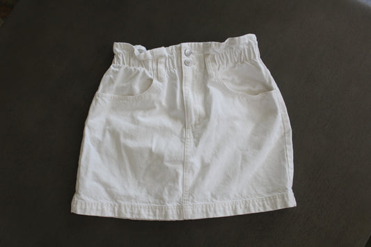White Paperbag Skirt