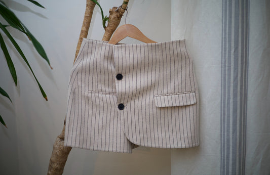 Suit Jacket Style Skirt
