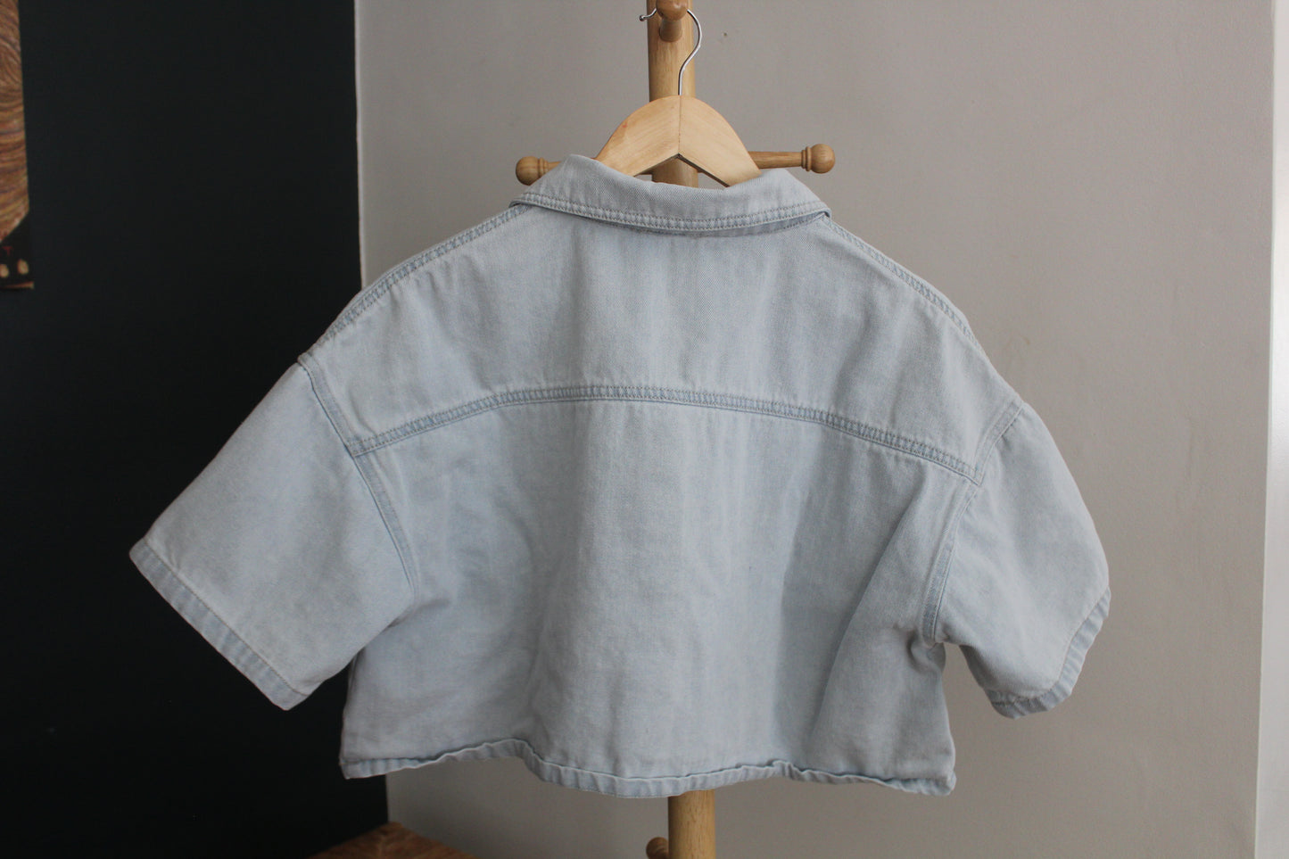 Cropped Jean Shirt