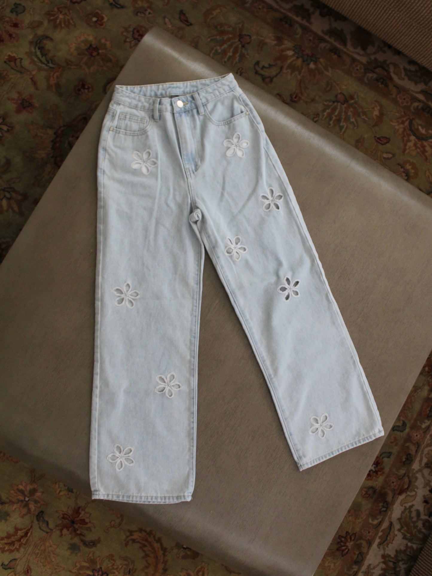 Cider Jeans w/ Flower Cut-out