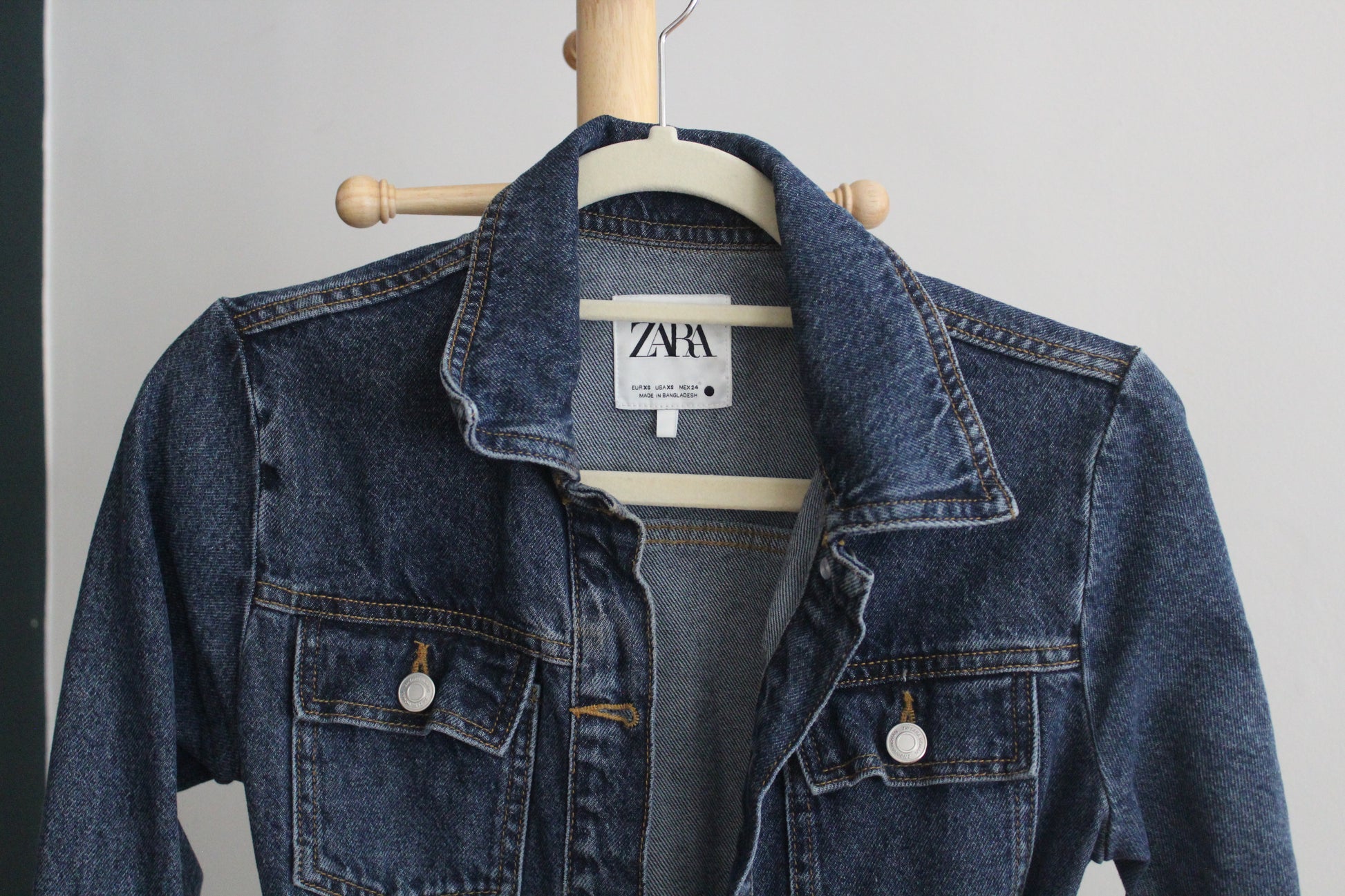 zara denim jacket dress Zara Dresses | Zara New With Tags Denim Mini Dress Blue | Color: Blue
