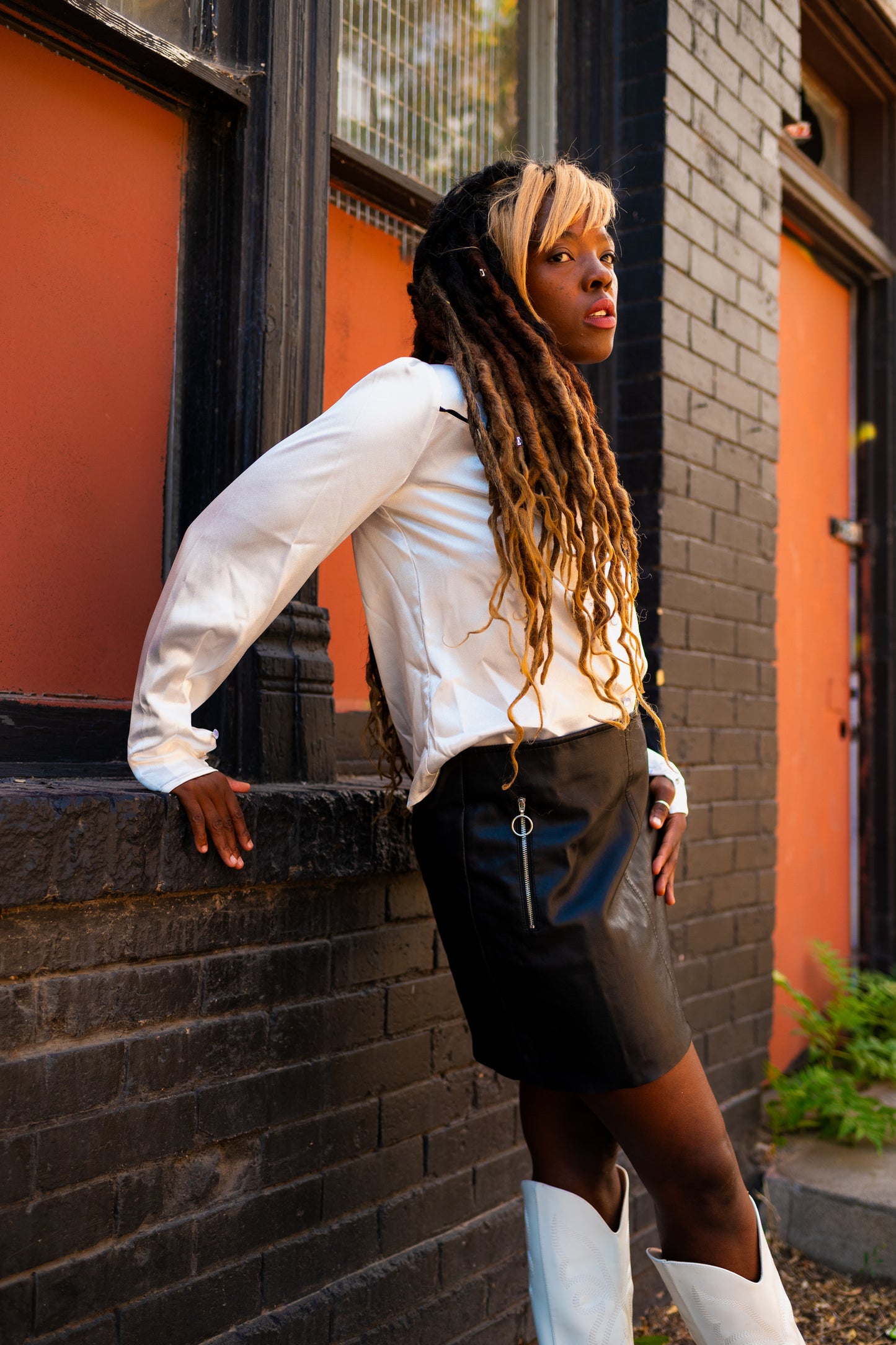 Black Pleather Skirt