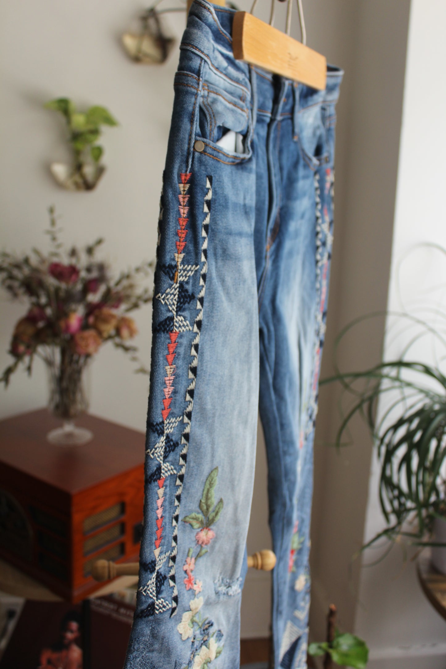 Embroidered Jeans