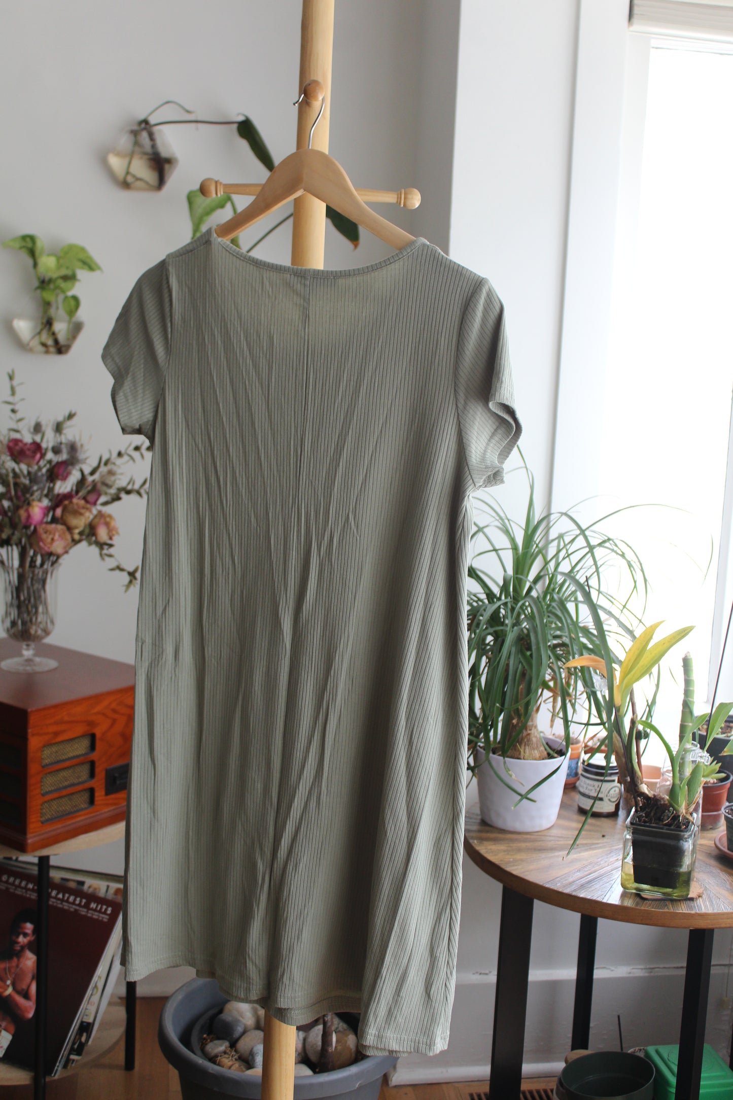 Sage T-shirt Dress