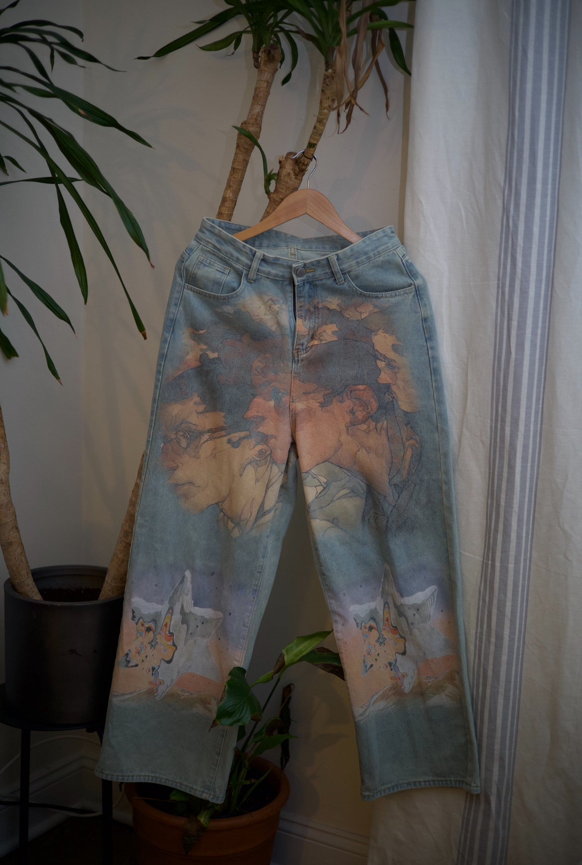 Unisex Painted Jeans