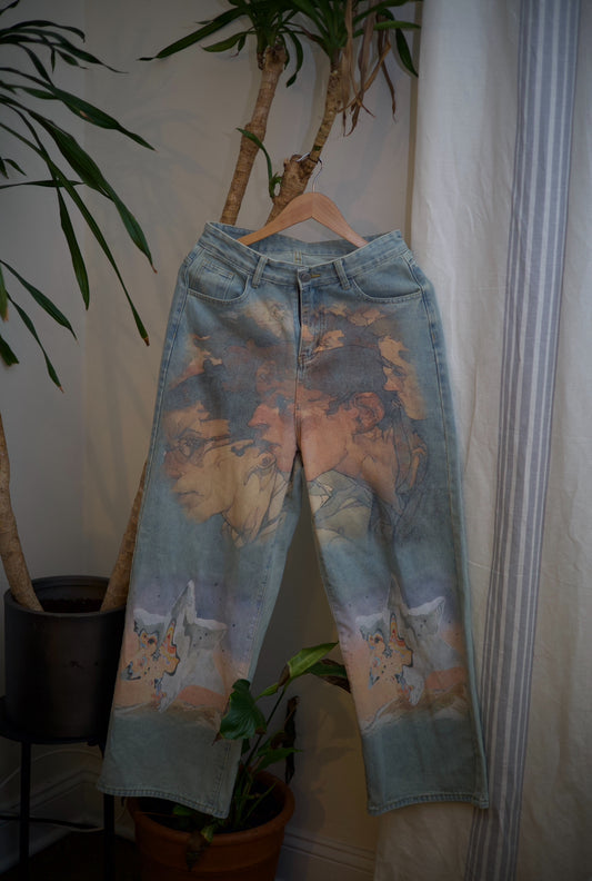 Unisex Painted Jeans