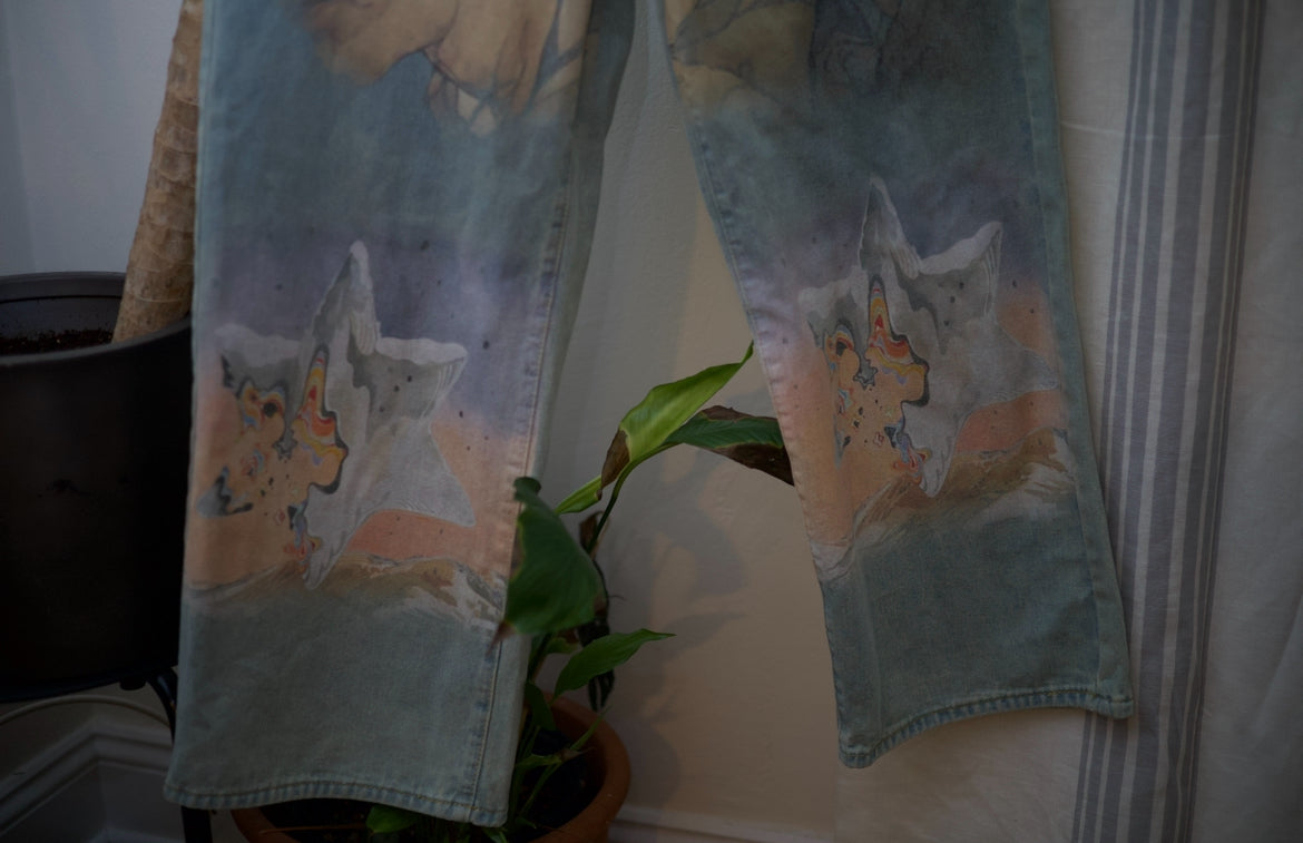 Unisex Painted Jeans