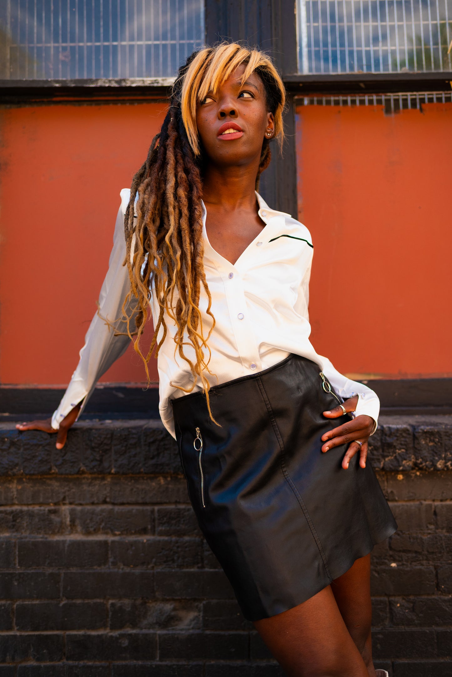 Black Pleather Skirt