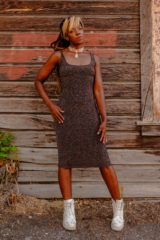 Black Rainbow Sparkles Dress