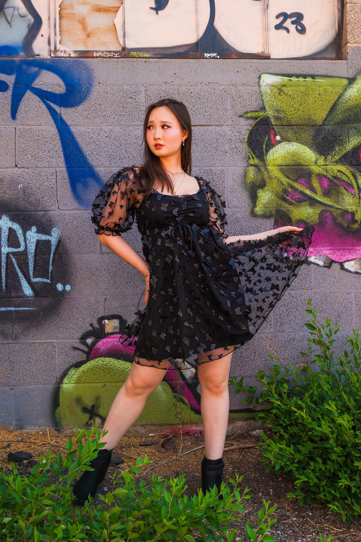 Black Butterfly Dress