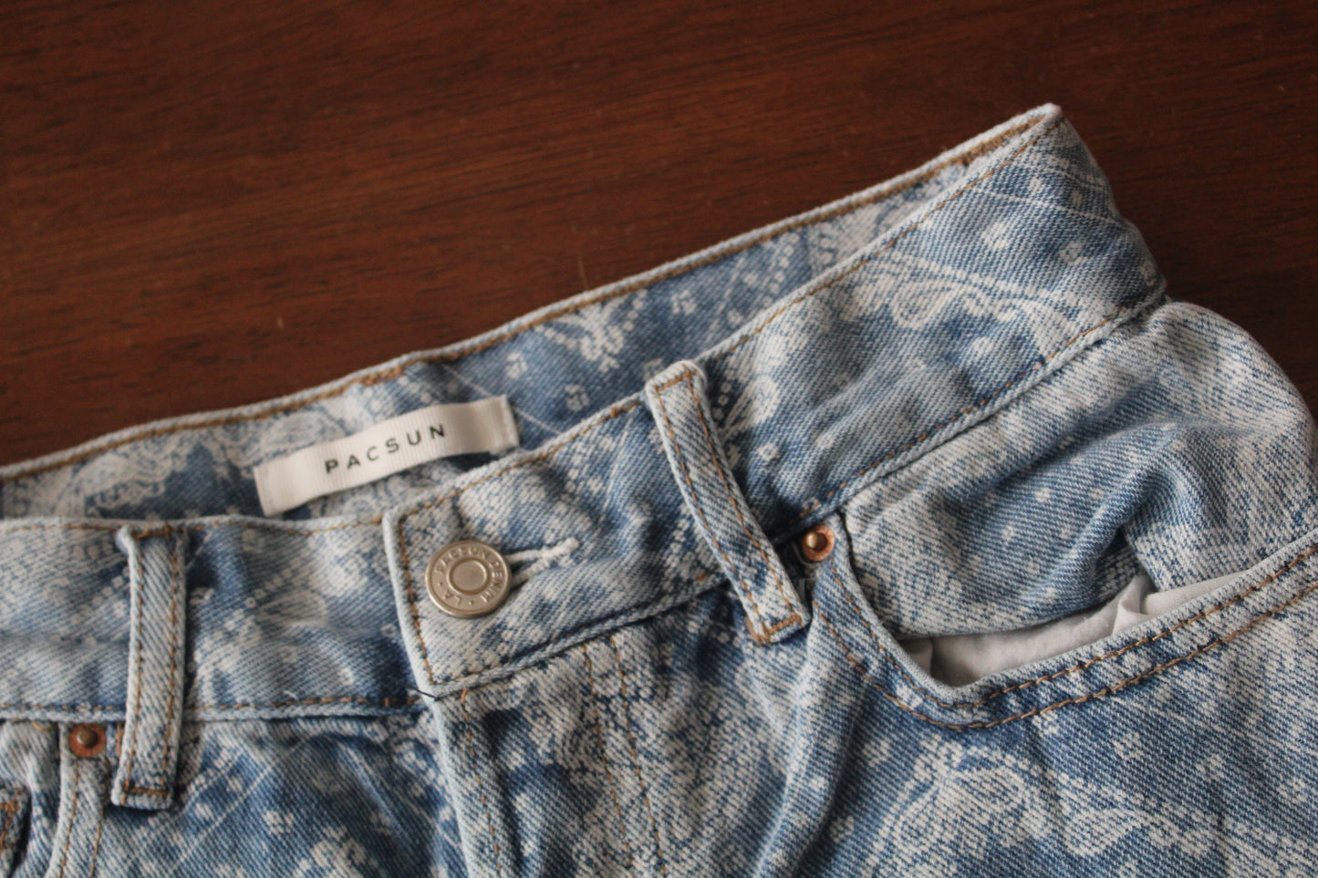 PacSun Bandana Print Jeans