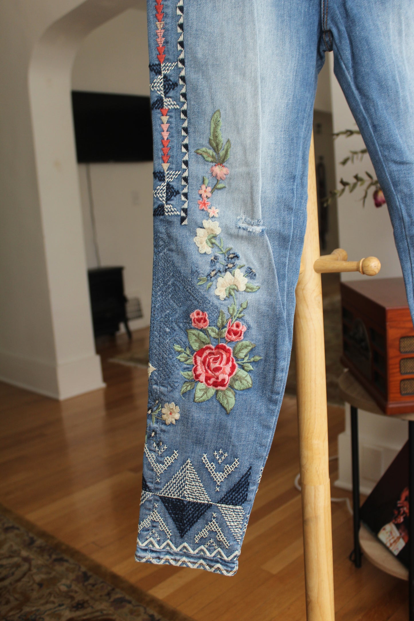 Embroidered Jeans