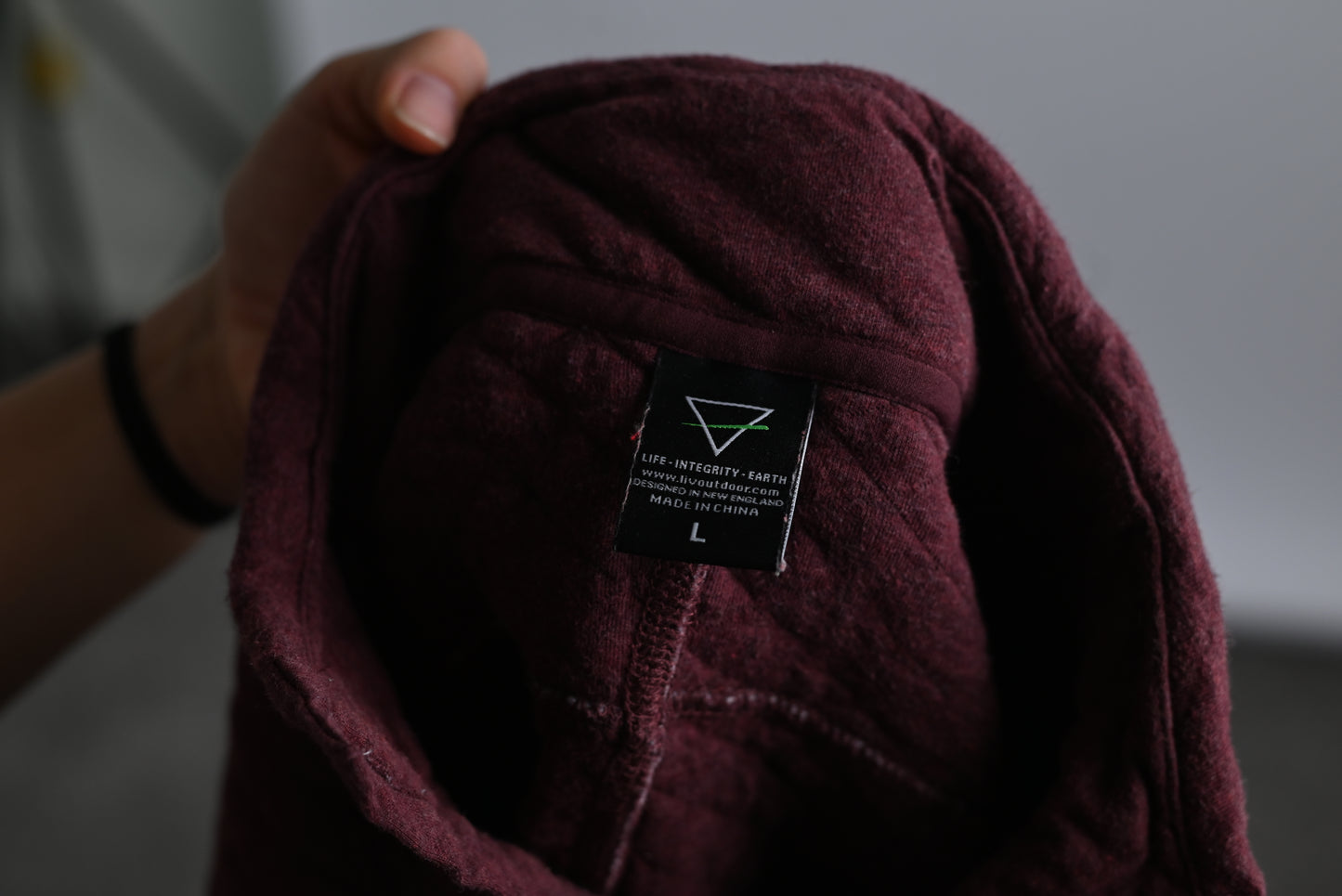Maroon Quilted Sweater