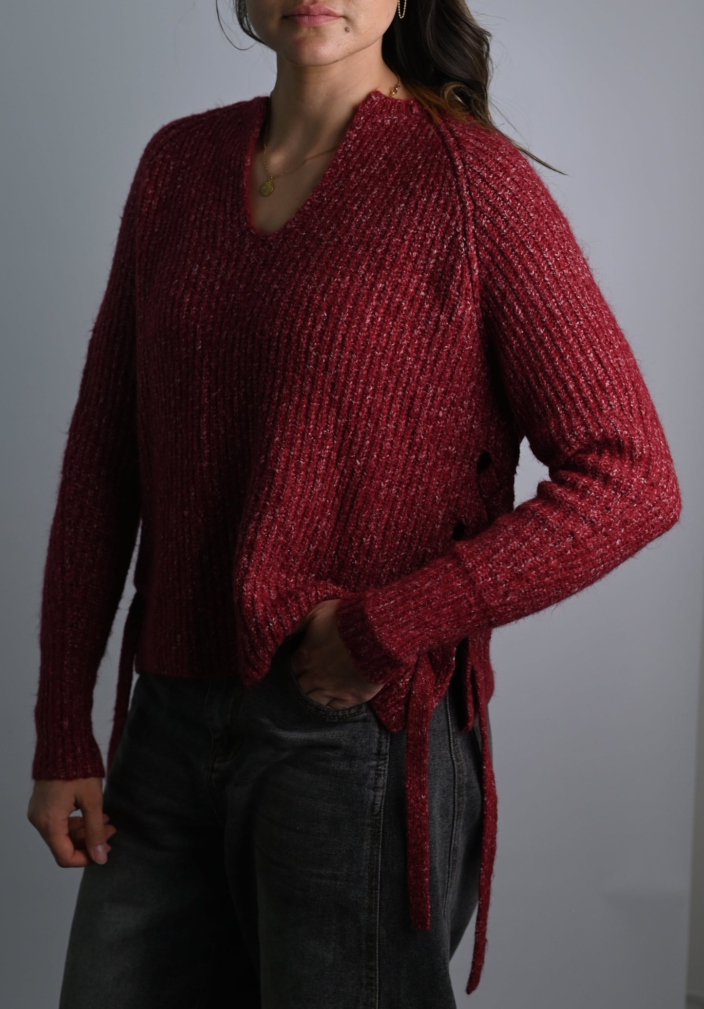 Deep Red Sweater