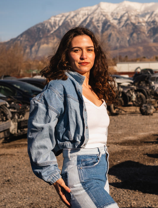 Multi-toned Denim Jacket