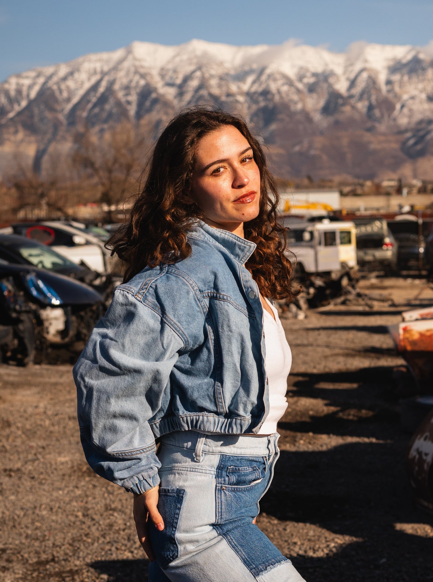 Multi-toned Denim Jacket