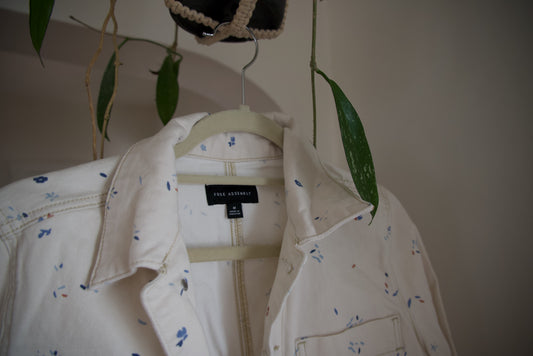 Free Assembly White Long Jacket