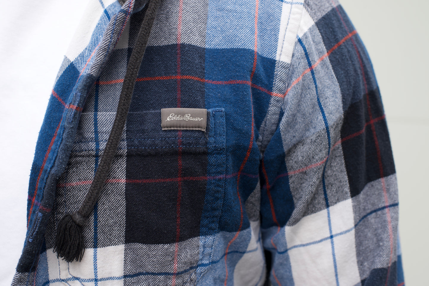 Eddie Bauer Blue Flannel w/ Hood