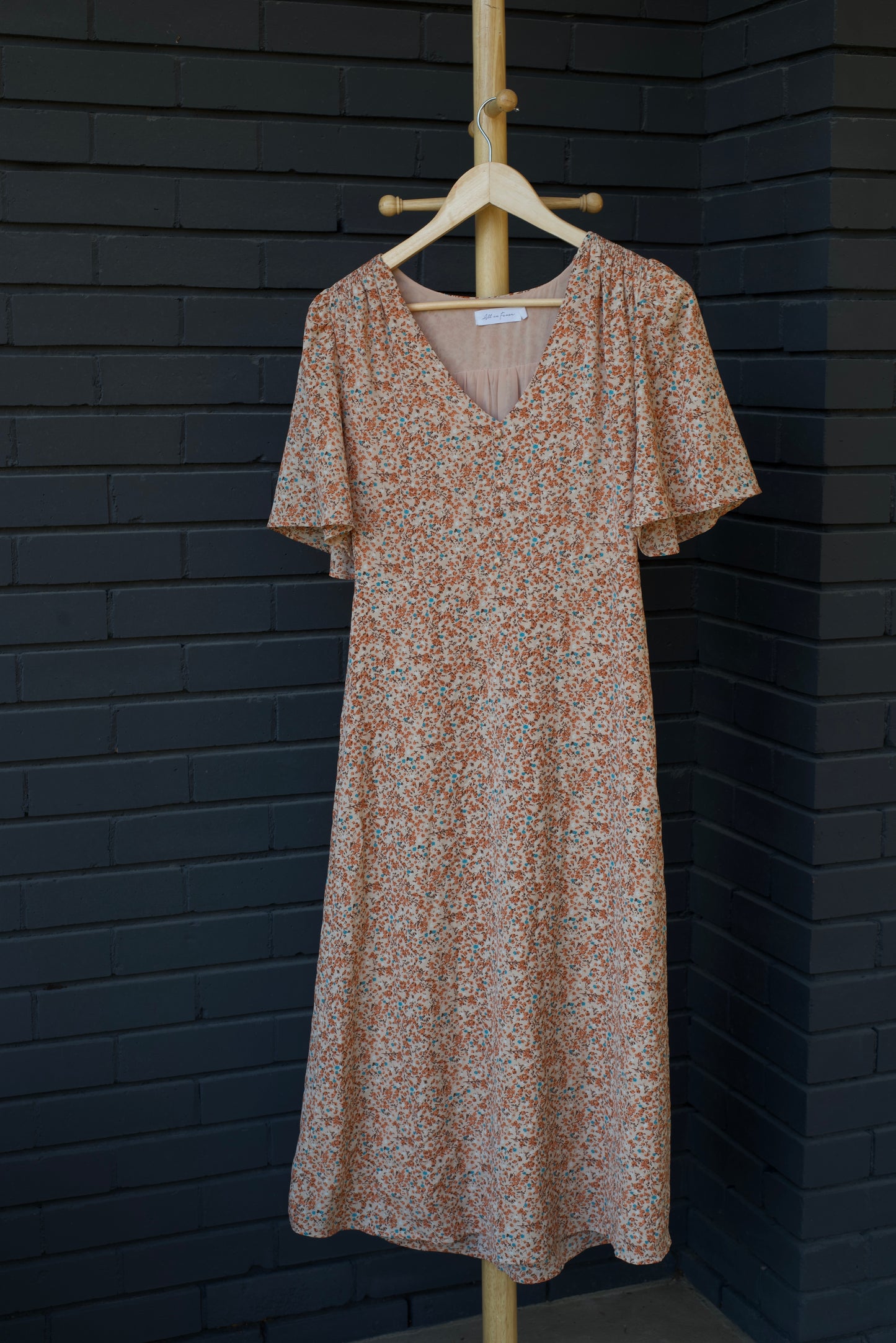 Orange Floral Sundress