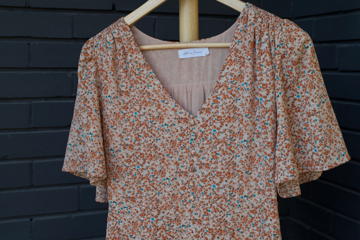 Orange Floral Sundress