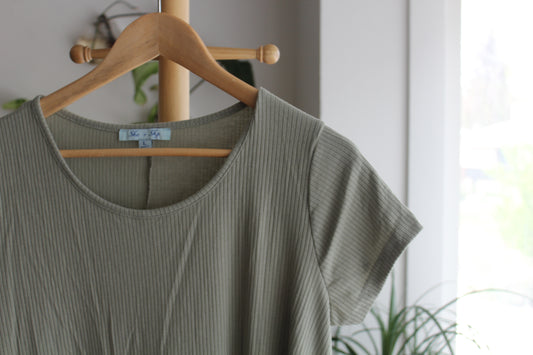 Sage T-shirt Dress