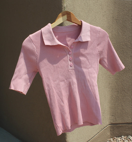 Light Pink Polo Shirt