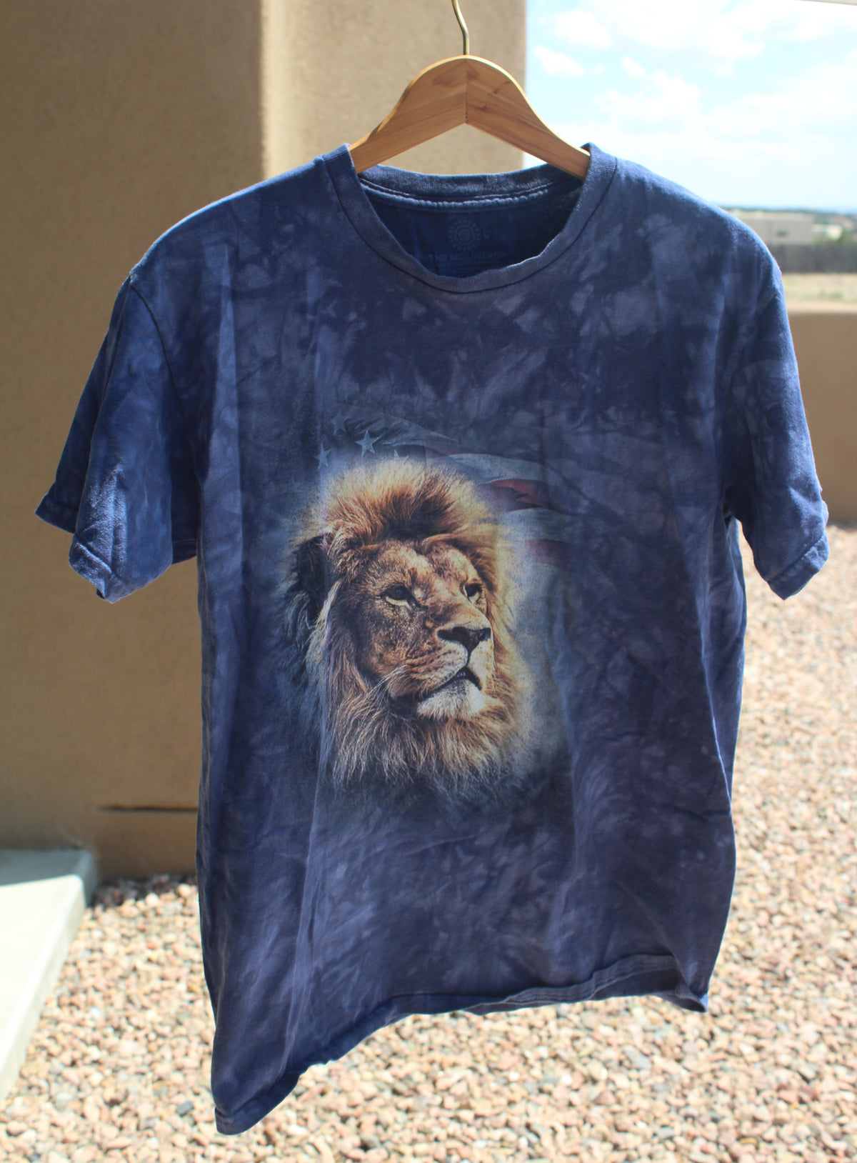 Patriotic Lion Tie-dye T-shirt