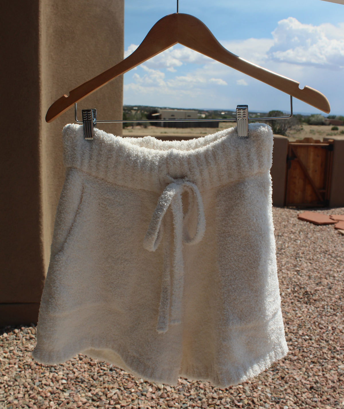 Cream Cozy Shorts