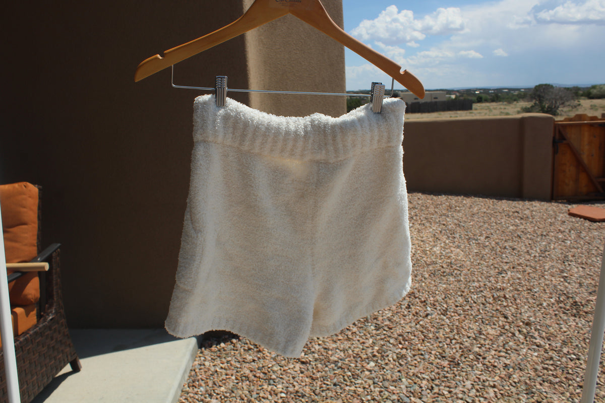 Cream Cozy Shorts