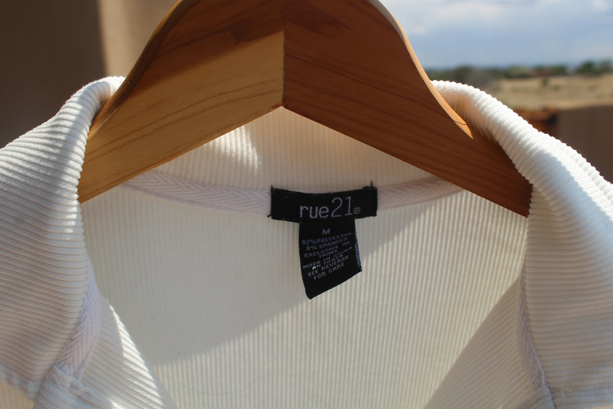 Sporty White Collared Dress